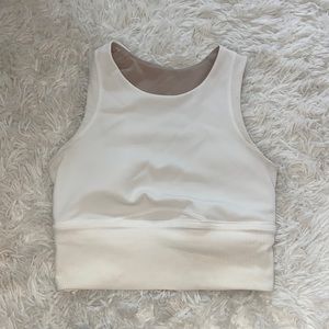rare white lululemon tank top